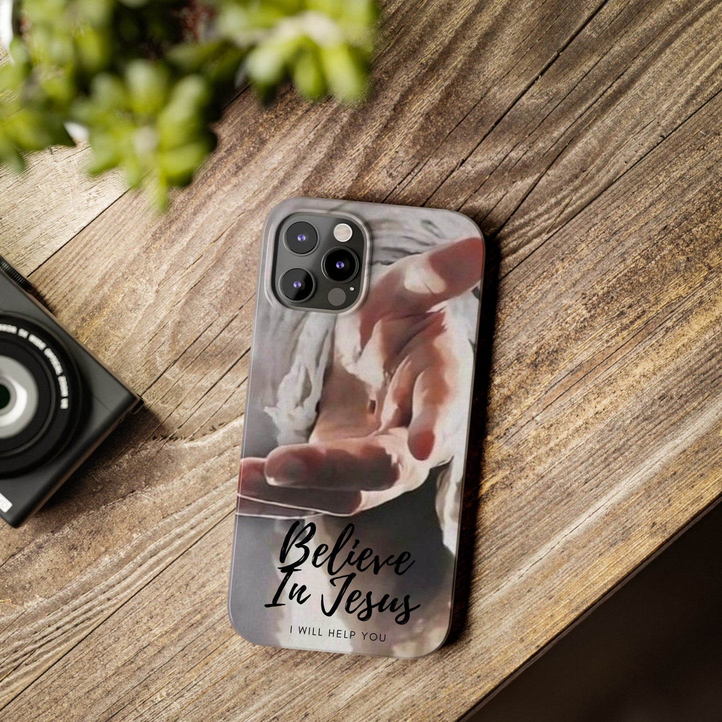 Believe: Jesus Reaches Out His Hand" iPhone 15, 14, 13, 12, Cases