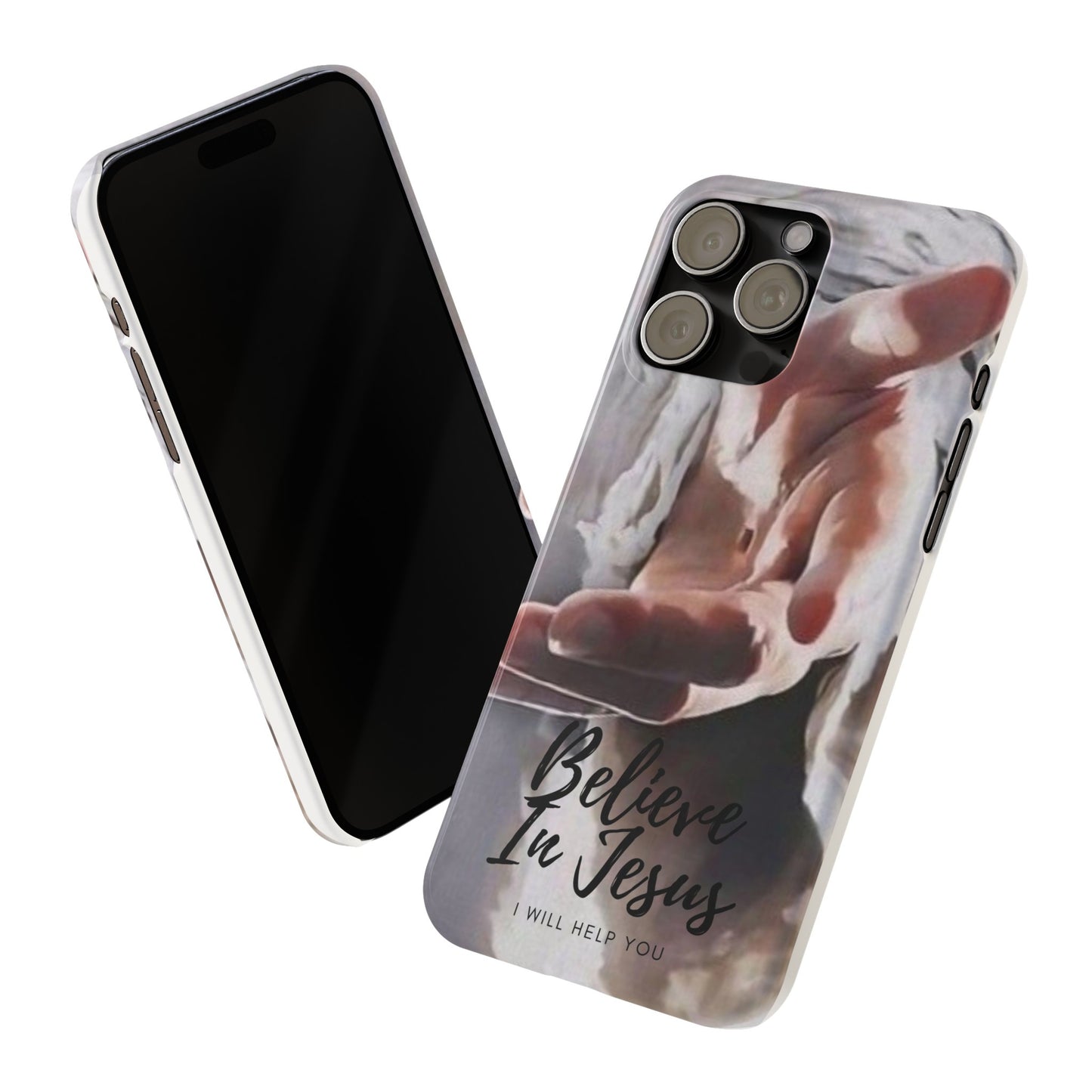 Believe: Jesus Reaches Out His Hand" iPhone 15, 14, 13, 12, Cases