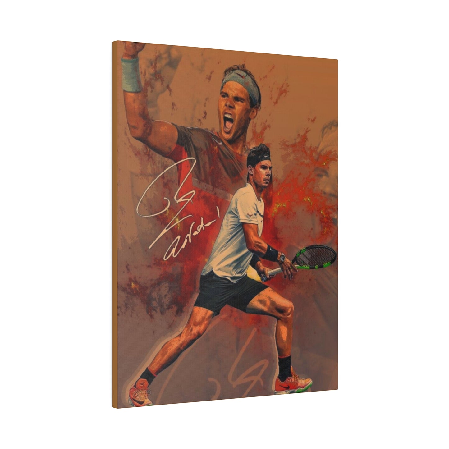 Tennis Legend Nadal: Game, Set and Match Canvas