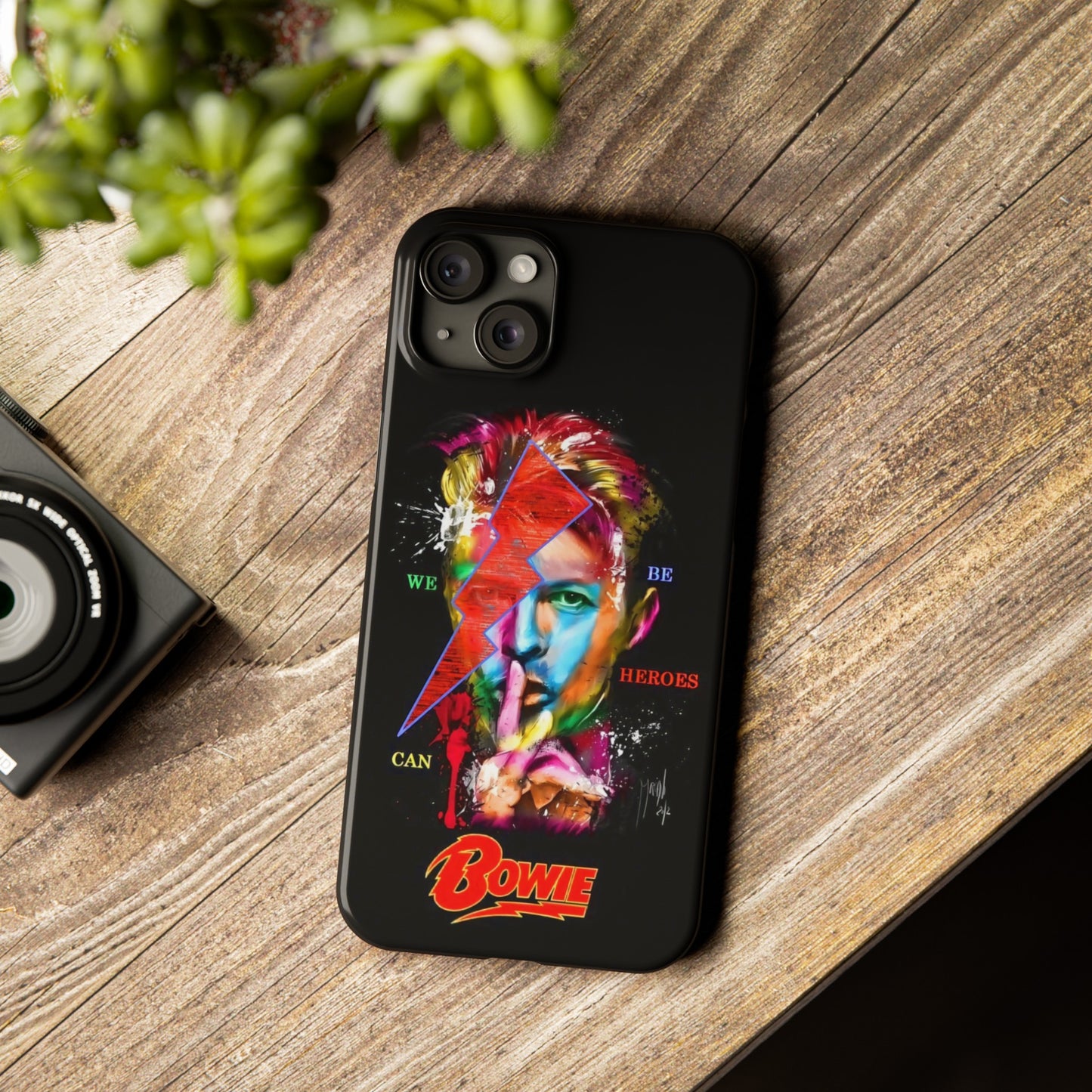 David Bowie: We Can Be Heroes" iPhone 15, 14, 13, 12 Cases
