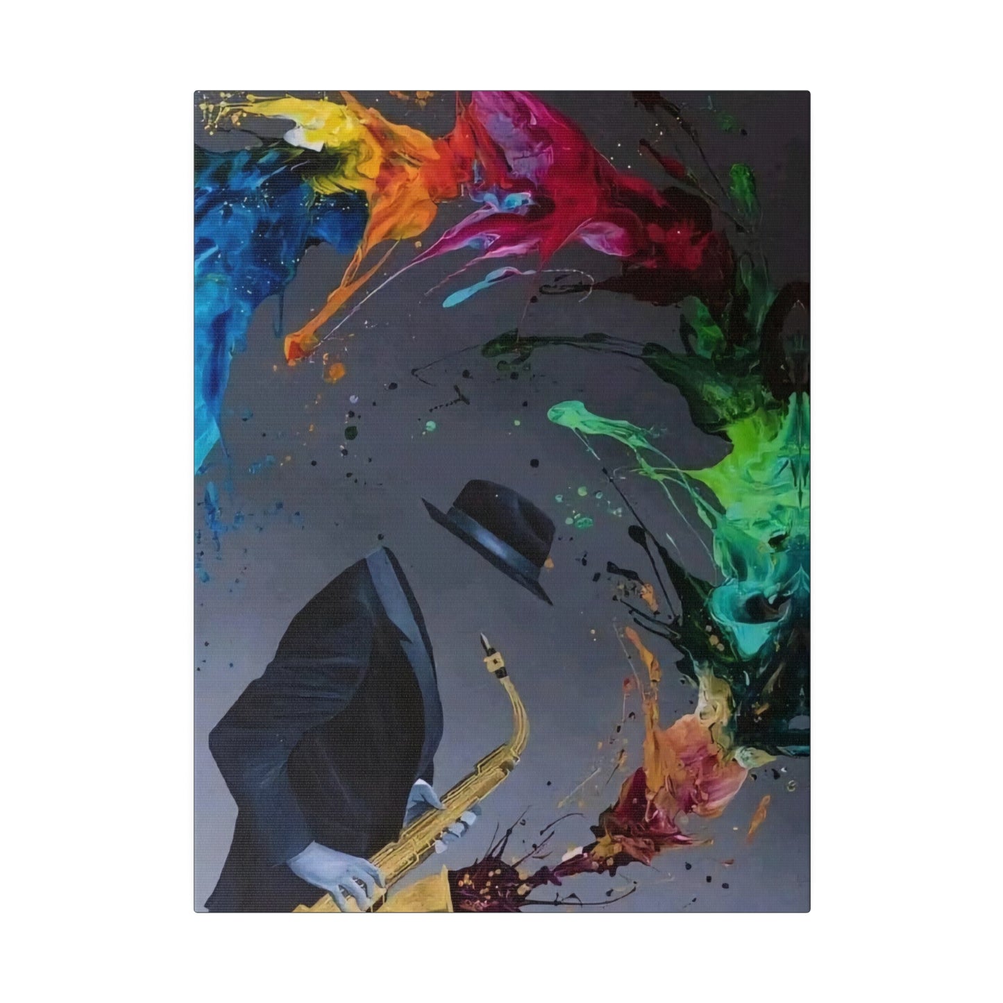Saxophonist Symphony: Music-Inspired - Canvas