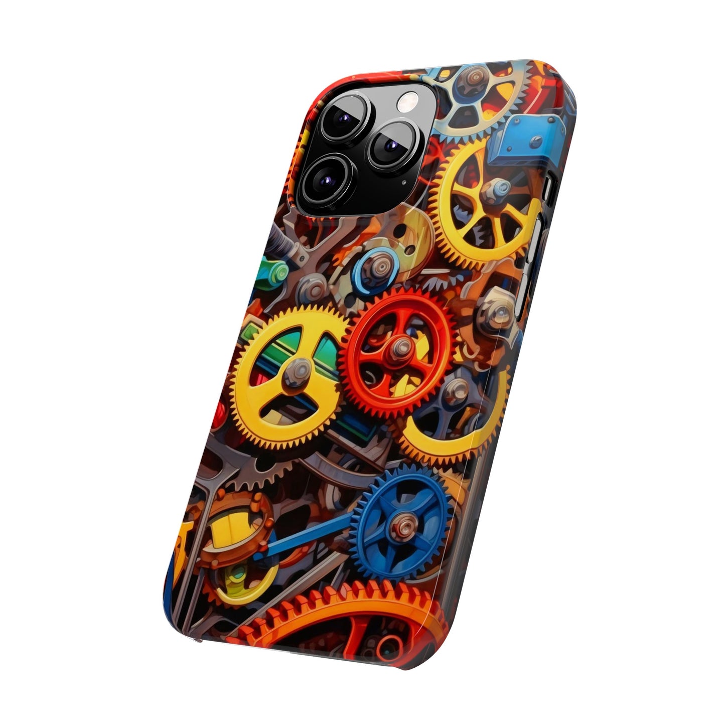 Colorful Gears: Iphone 15, 14, 13, 12 Cases