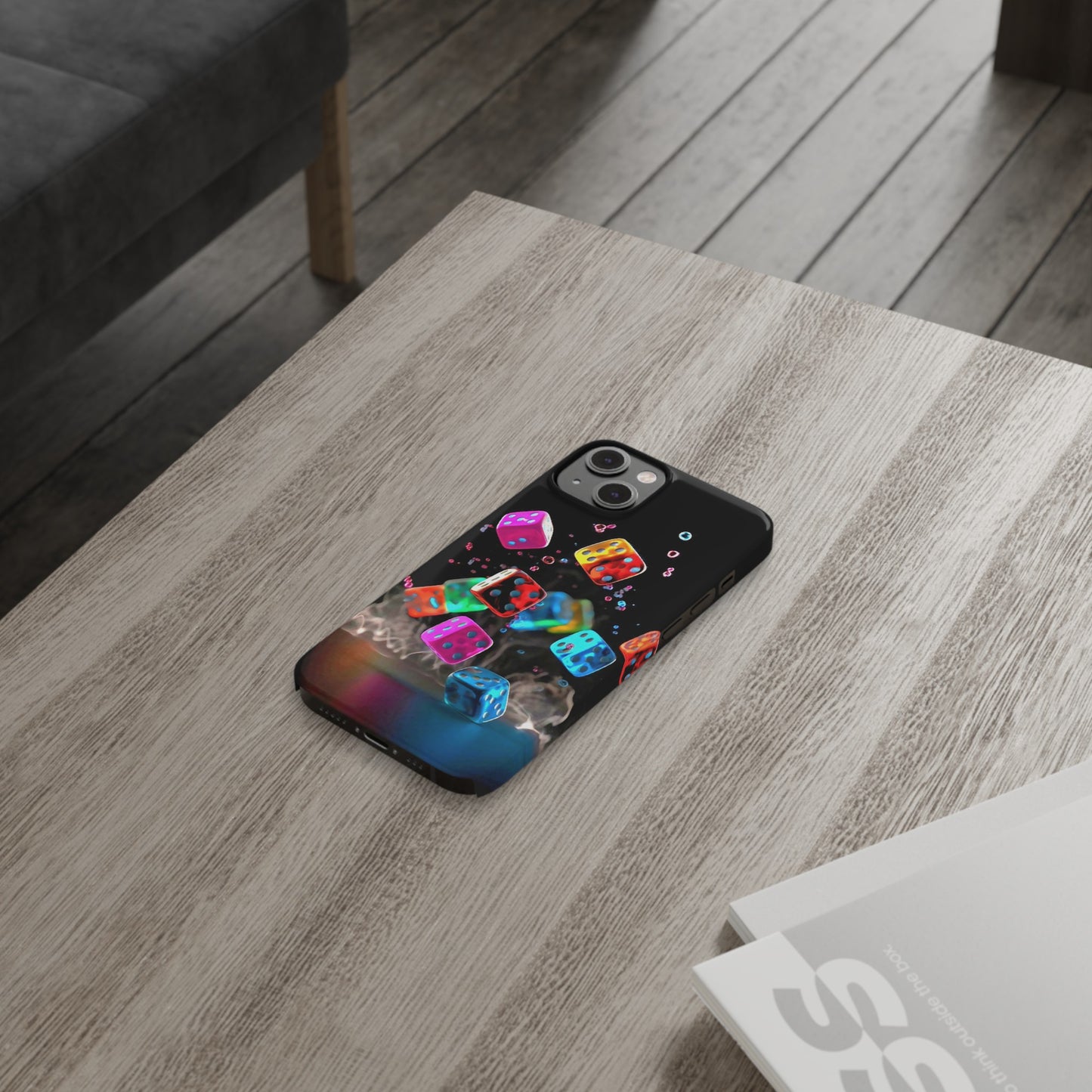 Falling Colorful Cubes, Iphone 15, 14, 13, 12 Cases