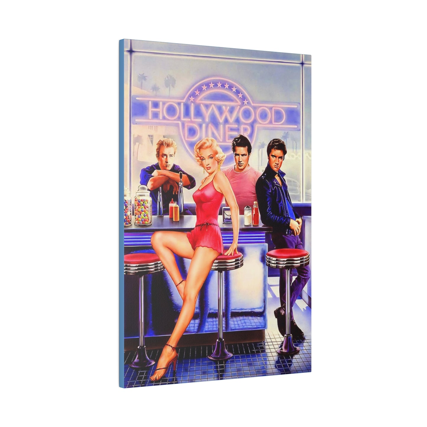 Legends of Hollywood: Diner of the Departed" Canvas
