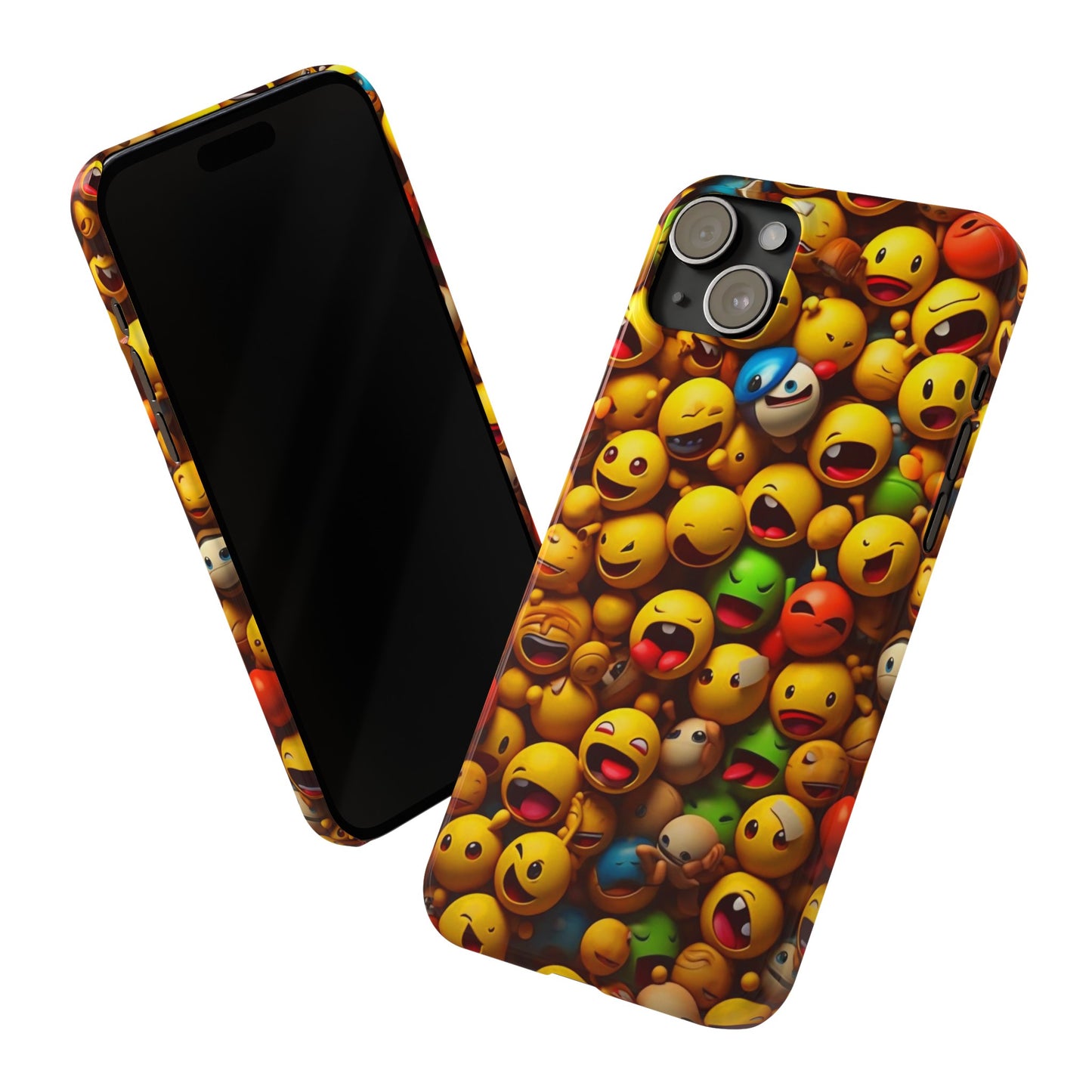 Colorful Emoji Iphone 15, 14, 13, 12 Cases