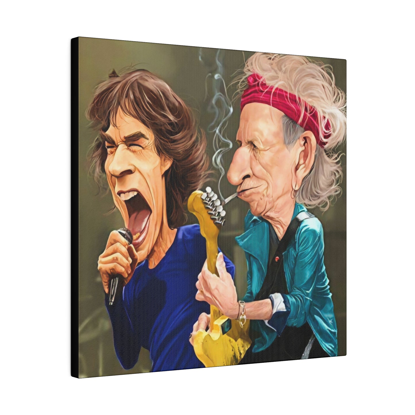 Rolling Stones with Mick Jagger, Keith Richards - Canvas