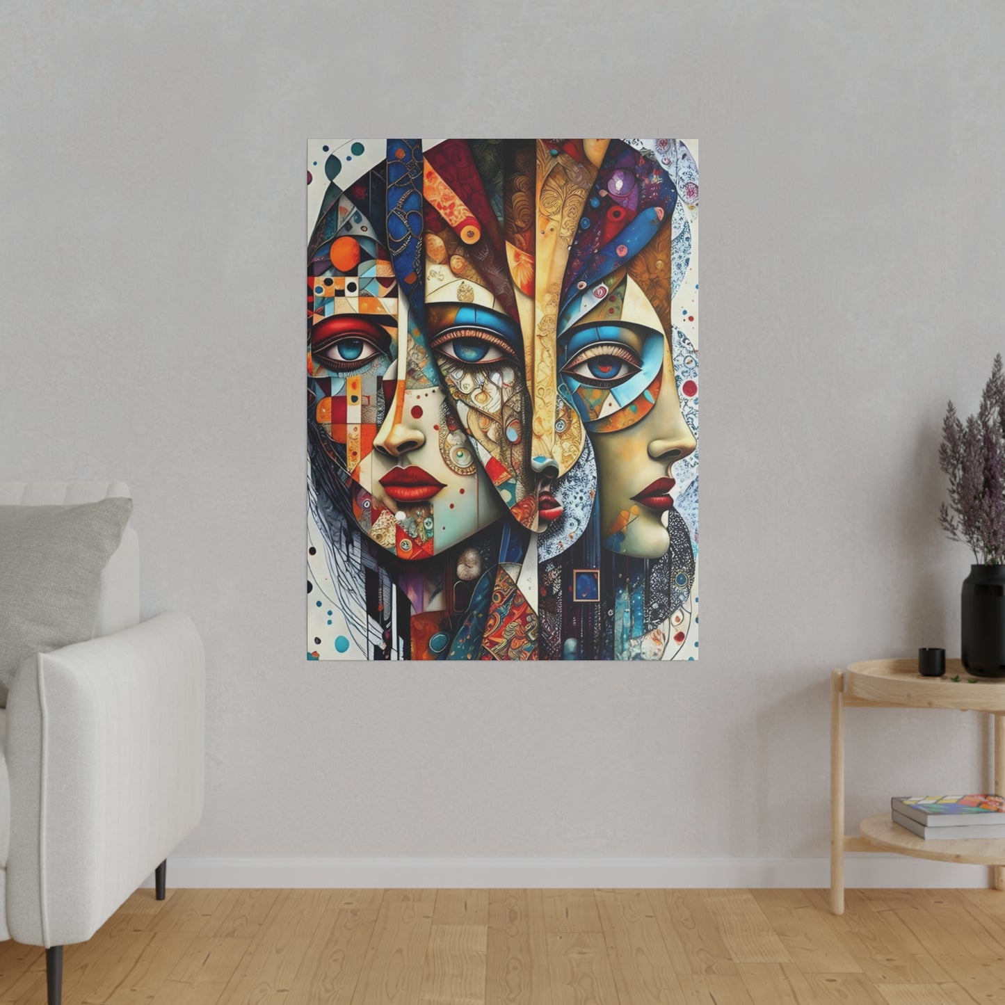 The 3 Faces Canvas Wall Art