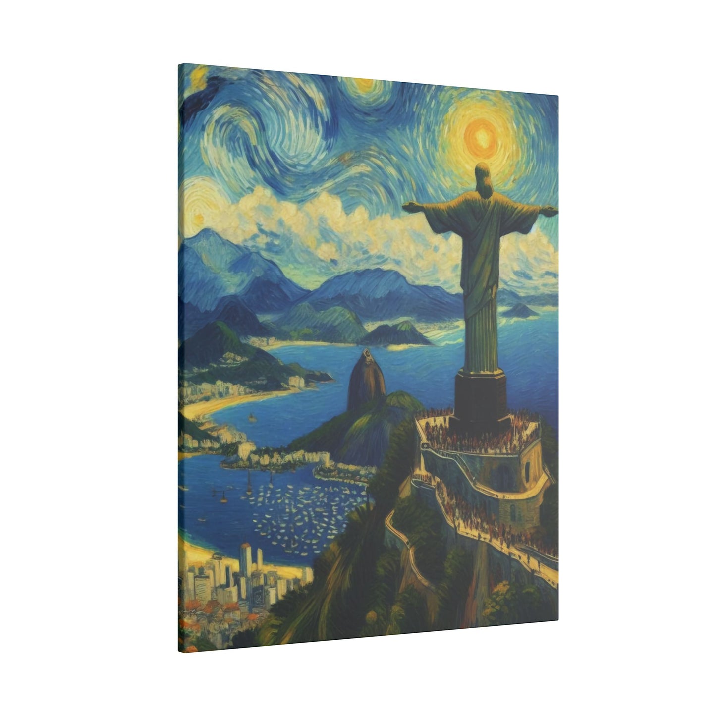 Canvas Rio de Janeiro meets Van Gogh Style