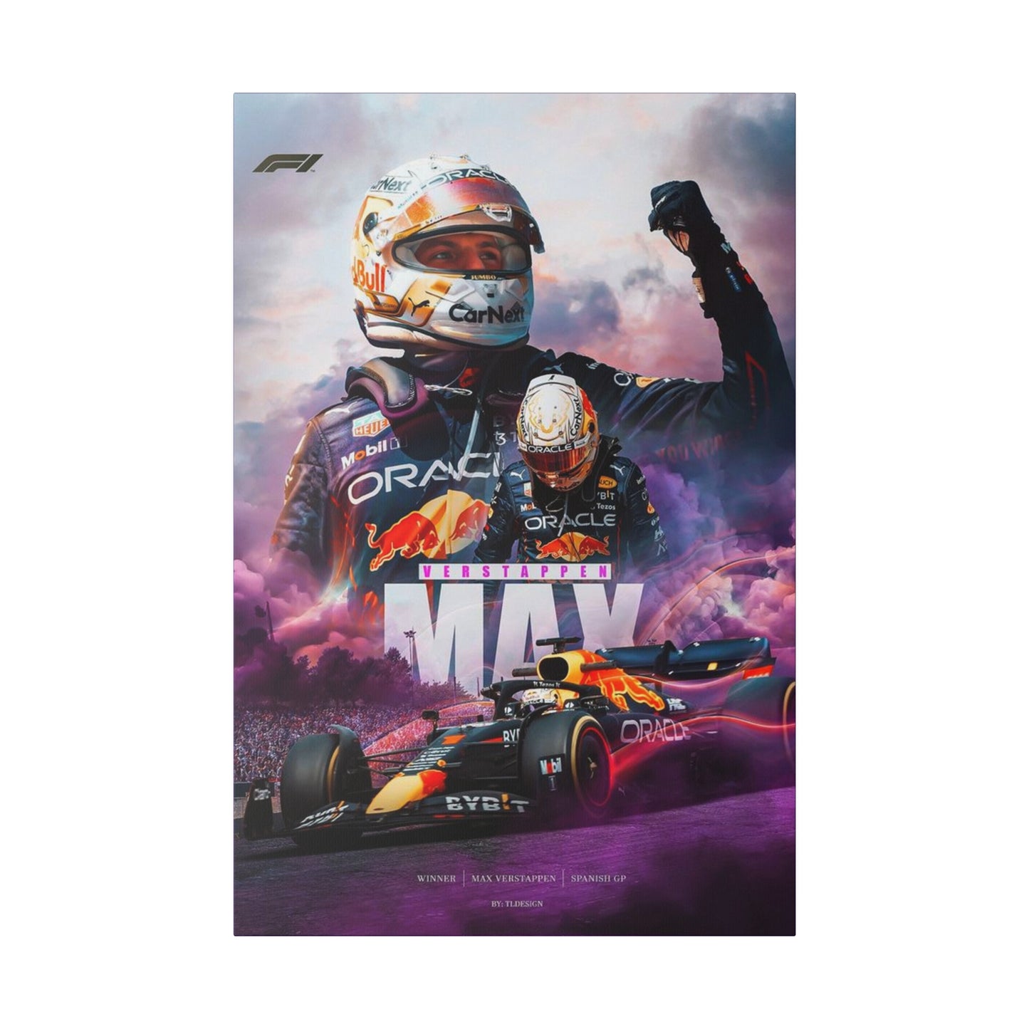 Max Verstappen: Redbull GP Spain Victory Canvas