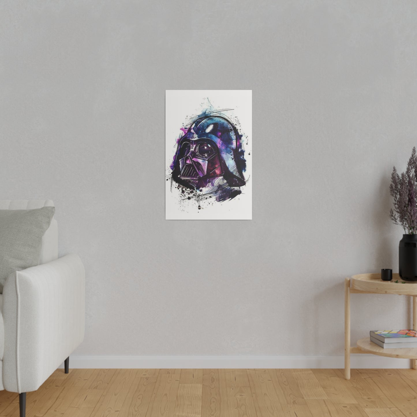 Star Wars Darth Vader Watercolor Canvas: Dark Side Art