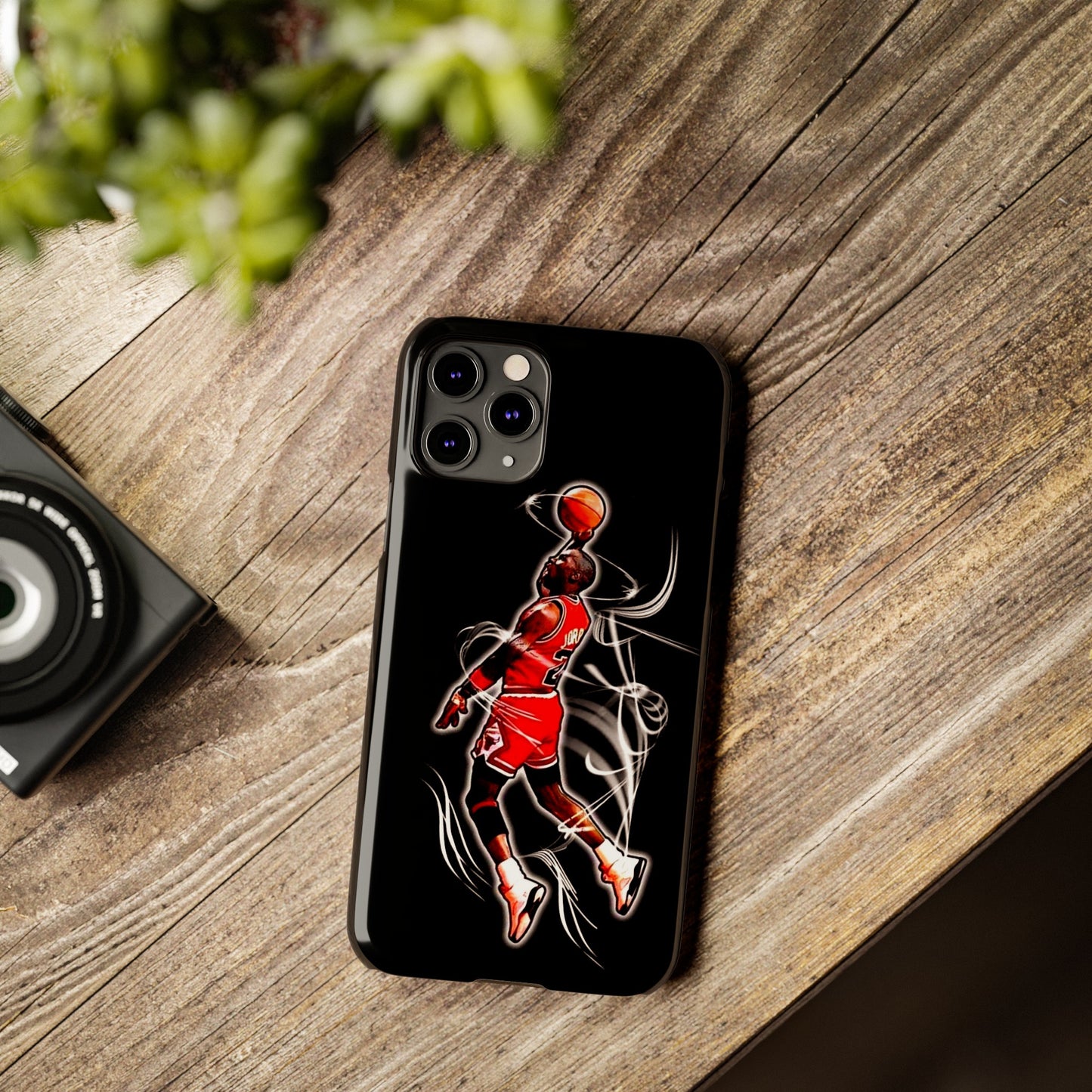 Michael Jordan Dunks and Scores" iPhone 15, 14, 13, 12, 11 Cases
