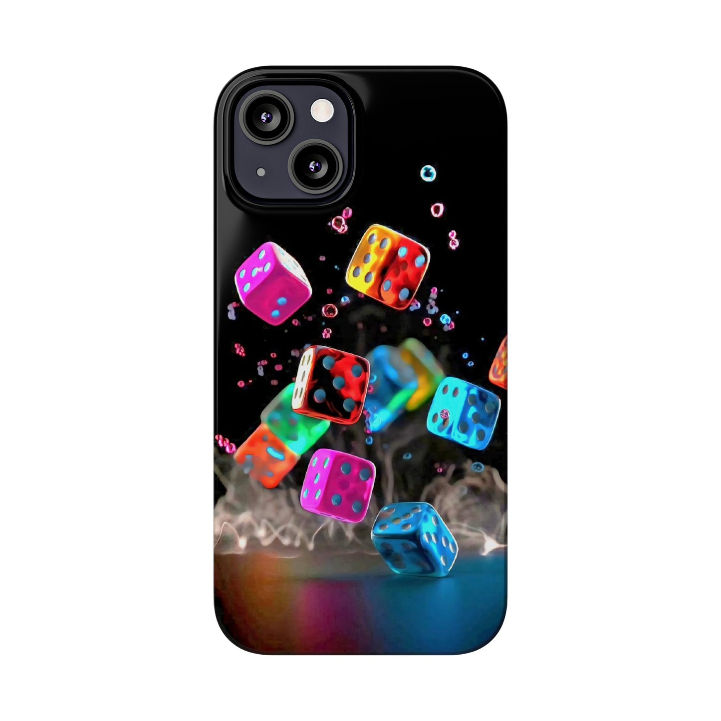 Falling Colorful Cubes, Iphone 15, 14, 13, 12 Cases