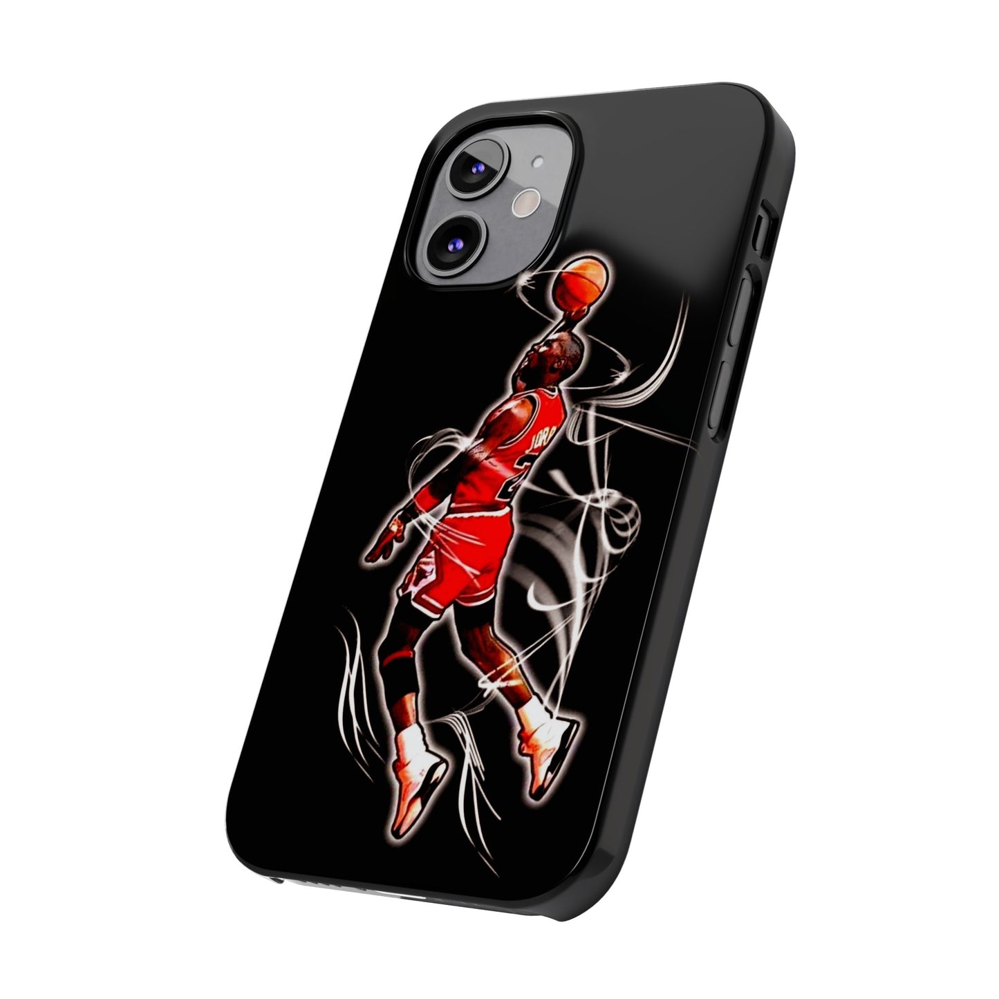 Michael Jordan Dunks and Scores" iPhone 15, 14, 13, 12, 11 Cases