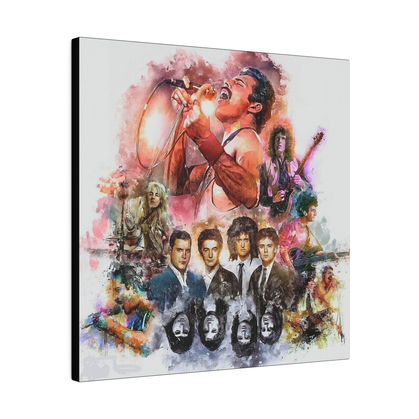 Queen: Compilation of Iconic Moments" Canvas Oil Painting