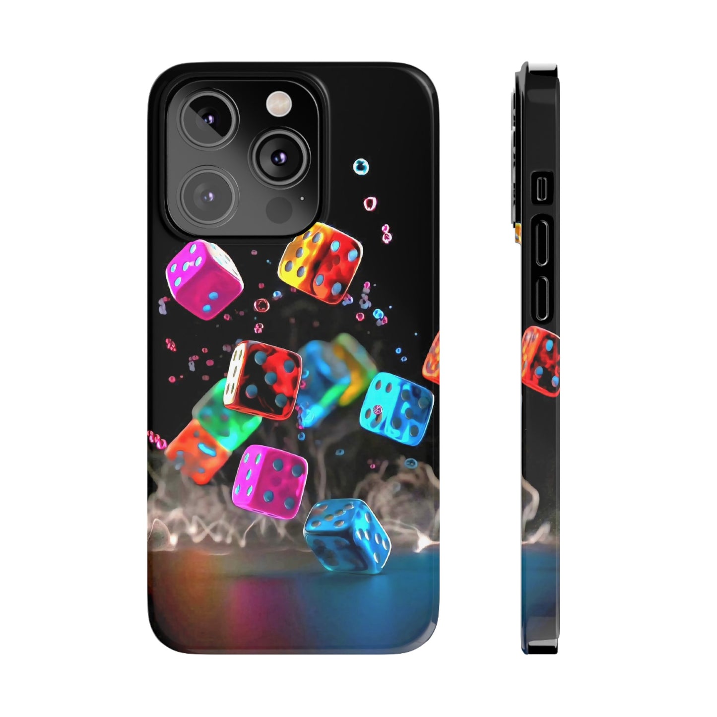 Falling Colorful Cubes, Iphone 15, 14, 13, 12 Cases