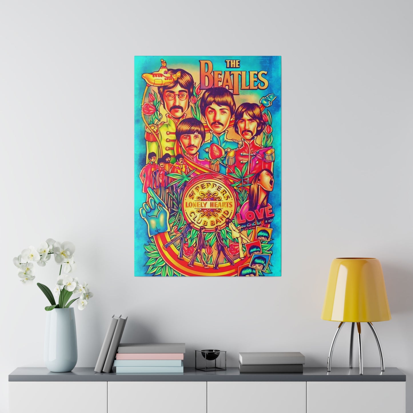 The Beatles, St Pepper Lonely Hearts Club band - Canvas