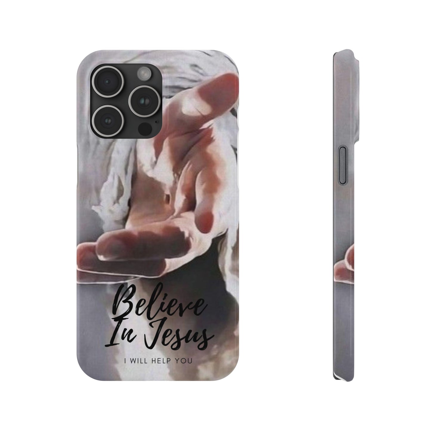 Believe: Jesus Reaches Out His Hand" iPhone 15, 14, 13, 12, Cases