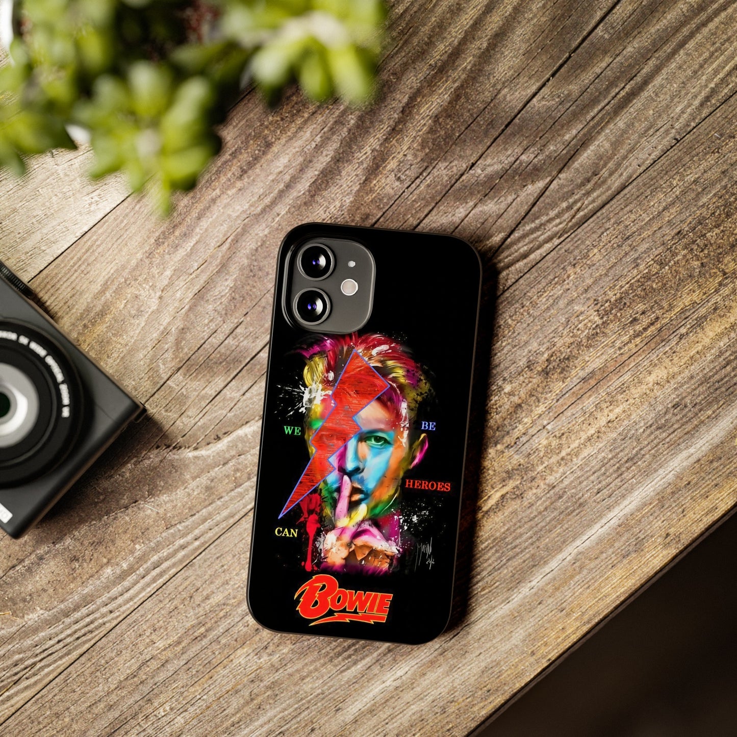 David Bowie: We Can Be Heroes" iPhone 15, 14, 13, 12 Cases