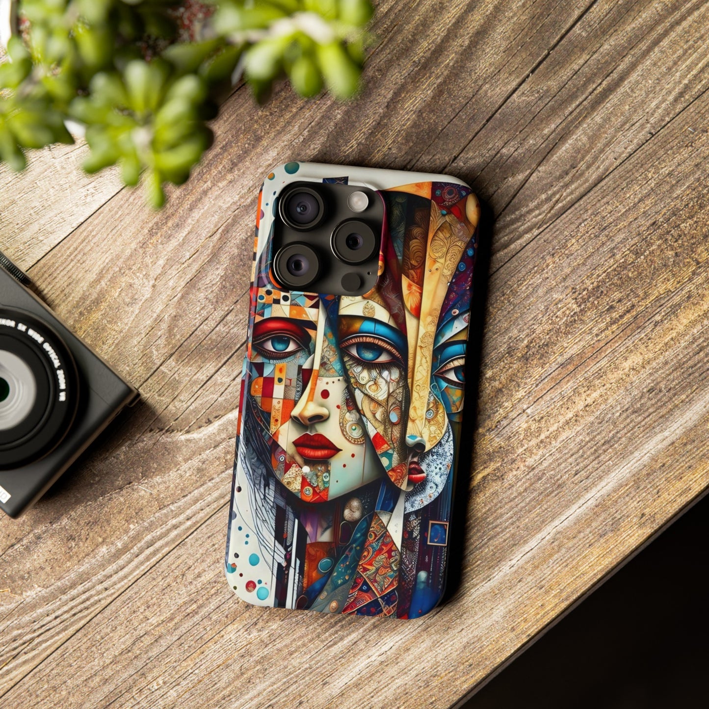 Two Faces Art Design Iphone 15, 14, 13, 12 cases