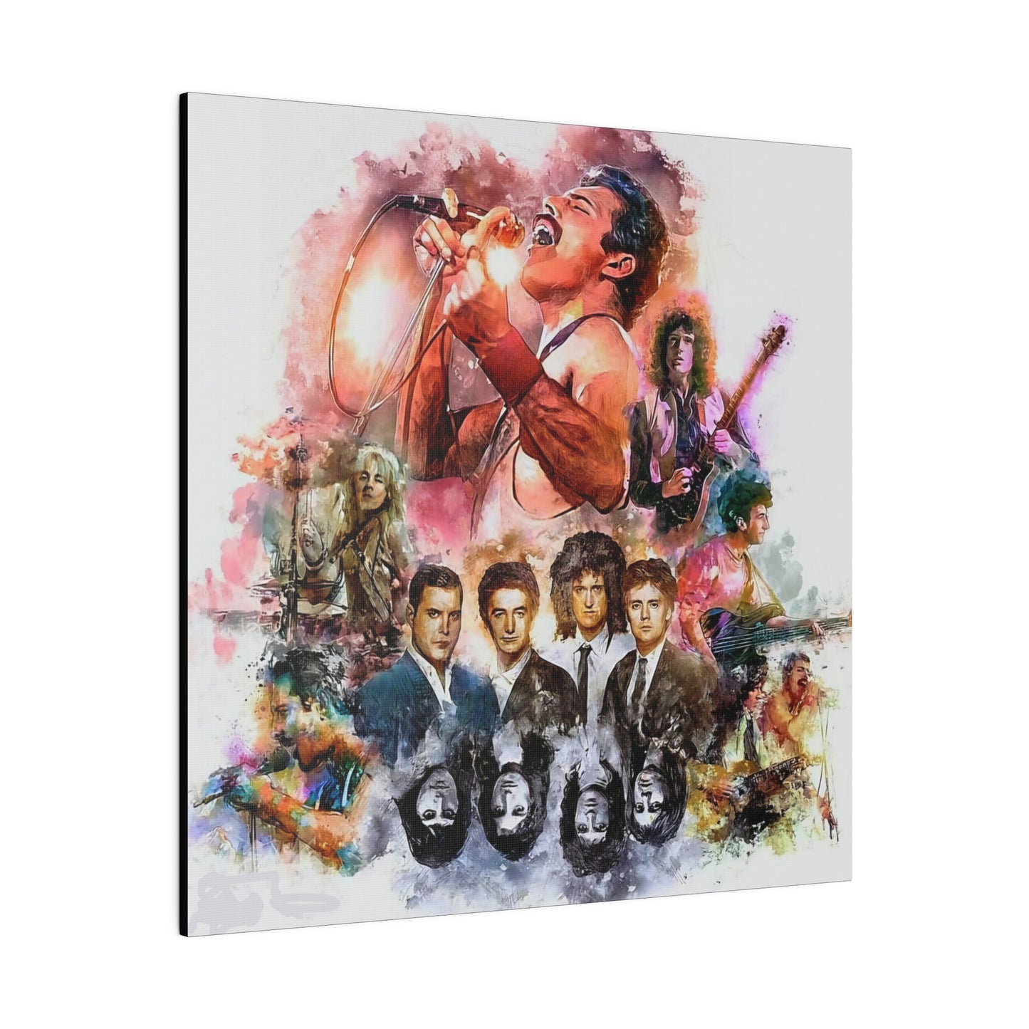 Queen: Compilation of Iconic Moments" Canvas Oil Painting