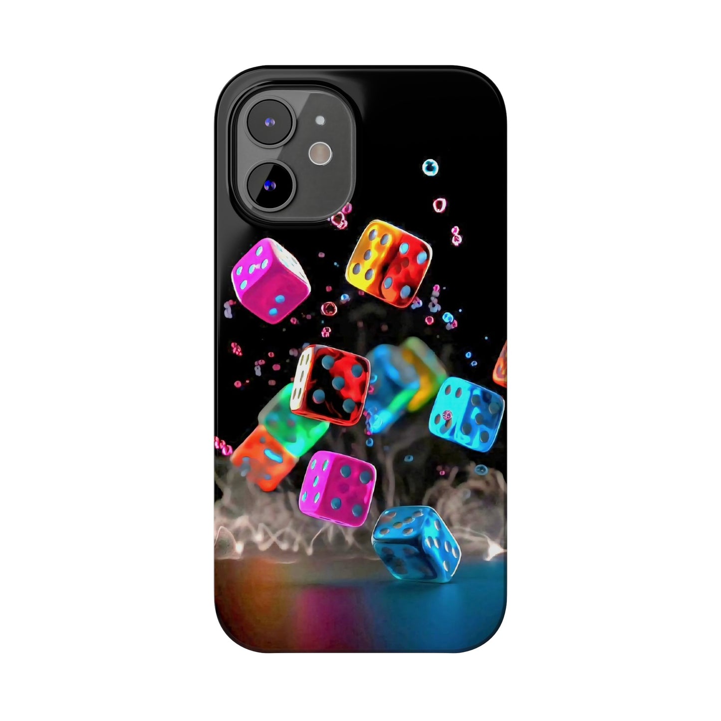 Falling Colorful Cubes, Iphone 15, 14, 13, 12 Cases