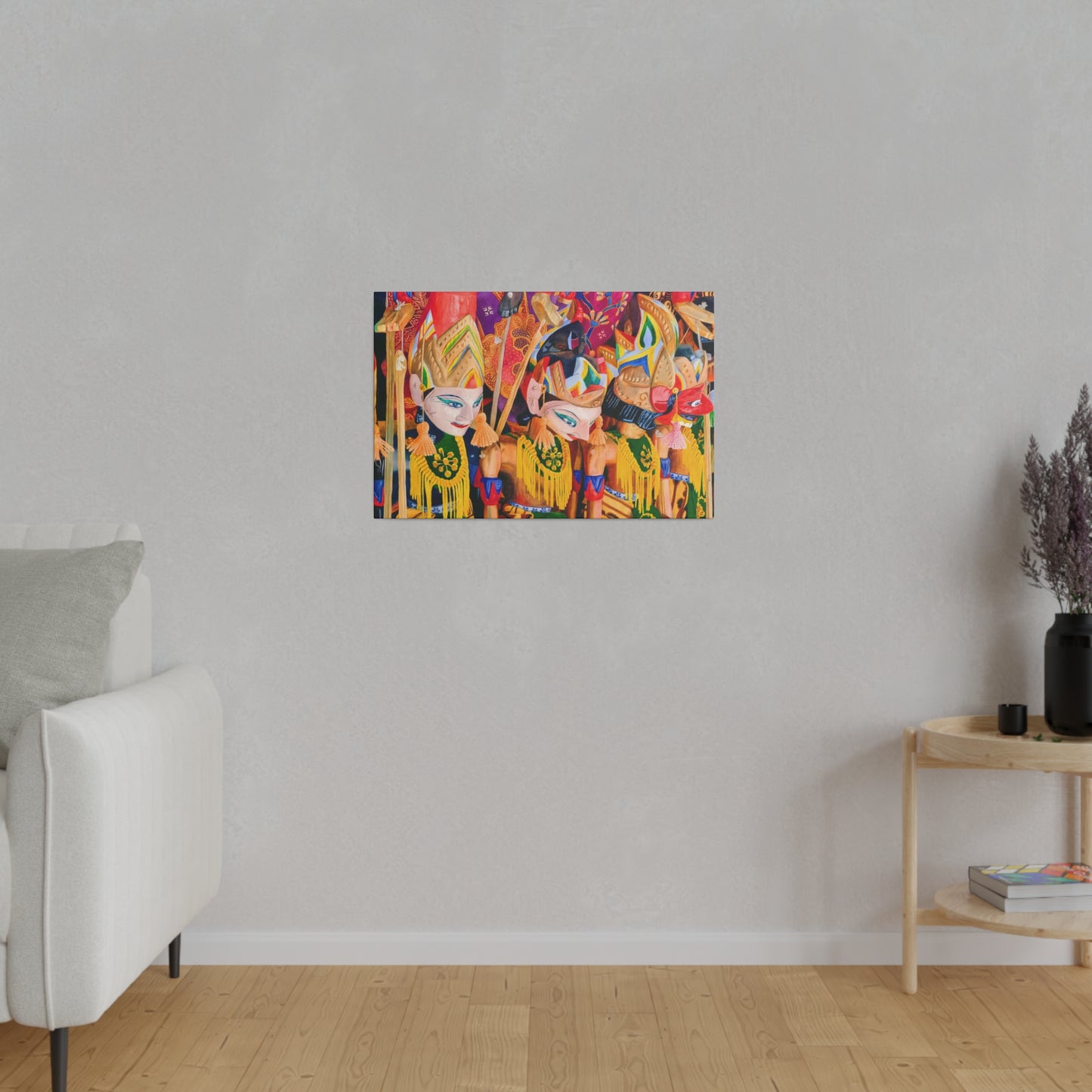 Wayang Tales: Indonesian Wall Art - Canvas