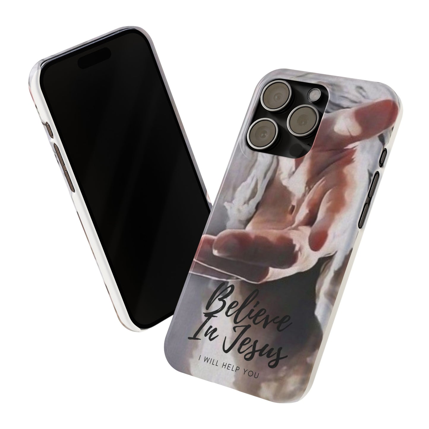 Believe: Jesus Reaches Out His Hand" iPhone 15, 14, 13, 12, Cases