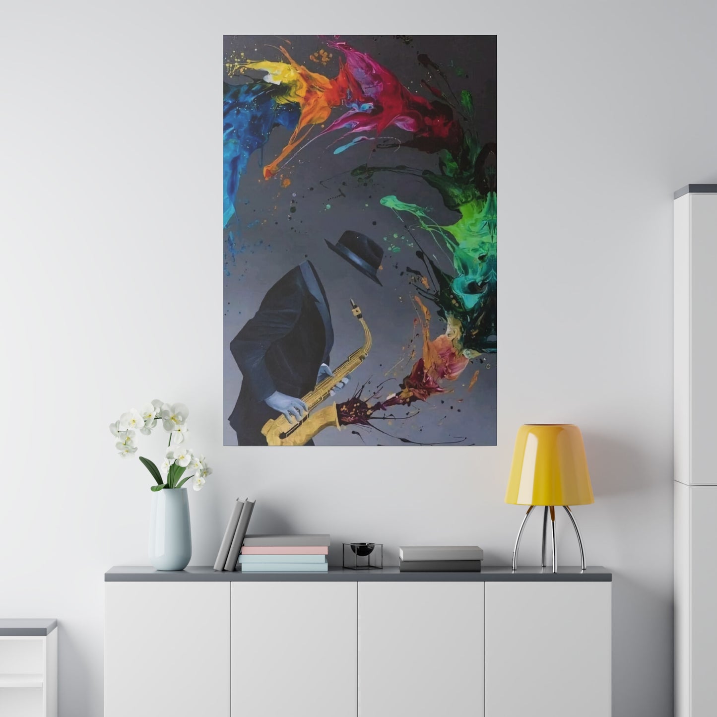 Saxophonist Symphony: Music-Inspired - Canvas