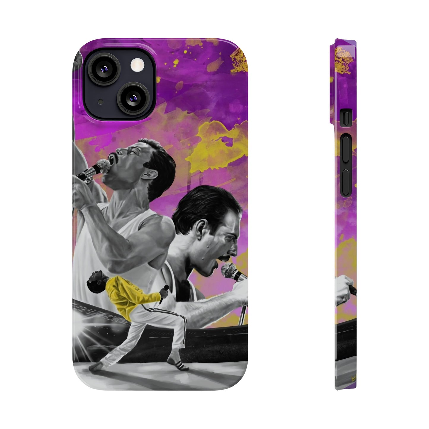 Queen Freddie Mercury on Live Aid IPhone 15, 14, 13, 12 Cases