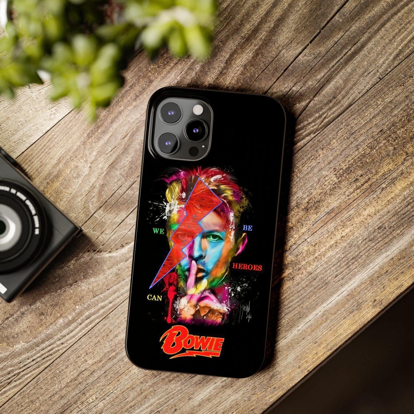 David Bowie: We Can Be Heroes" iPhone 15, 14, 13, 12 Cases
