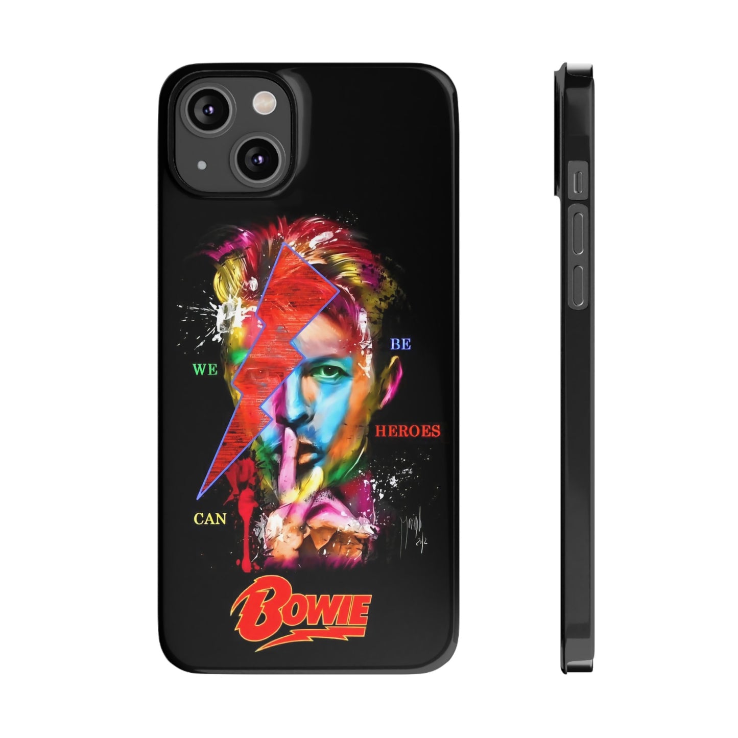 David Bowie: We Can Be Heroes" iPhone 15, 14, 13, 12 Cases