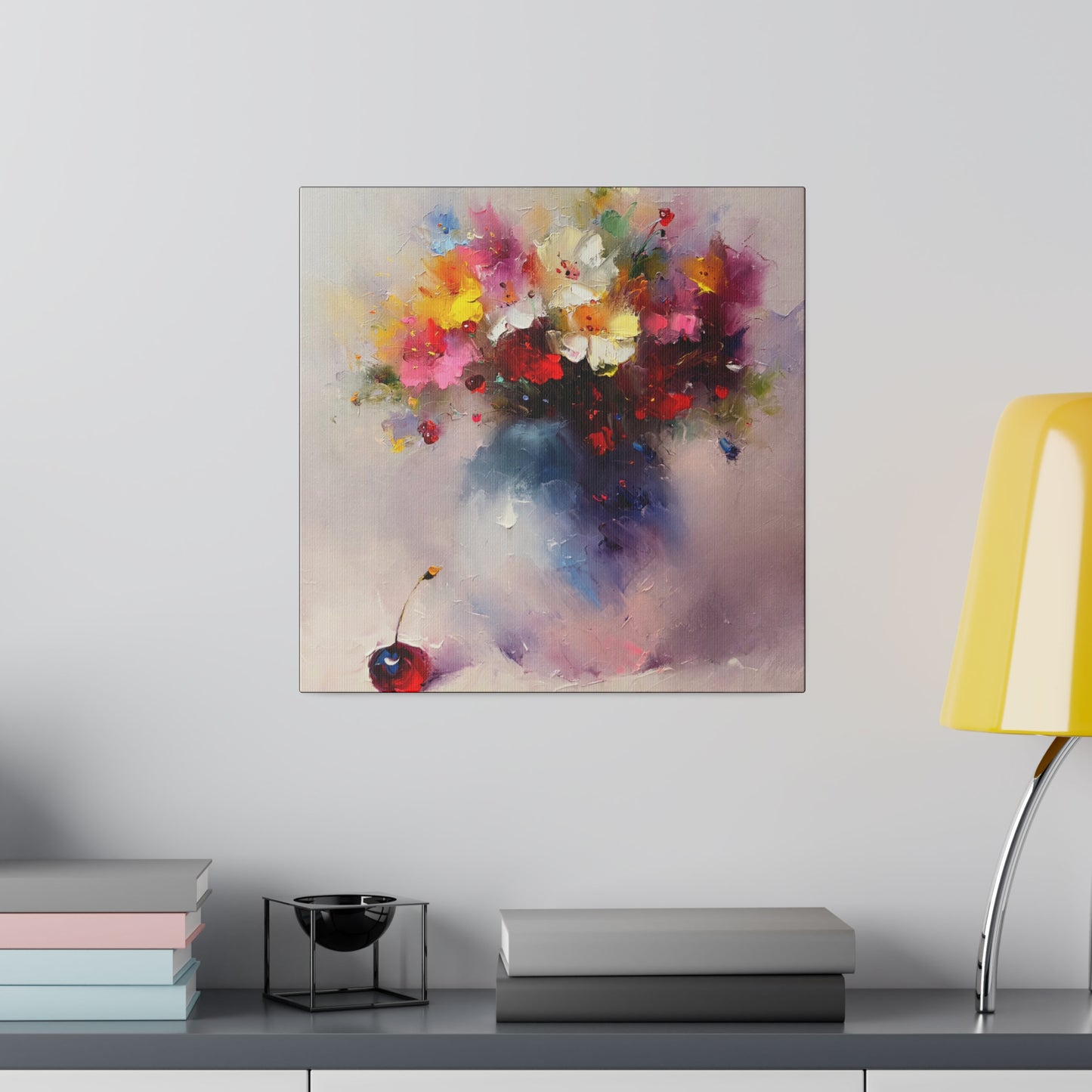 Blossoms of Joy: A Stairway to Cherish - Canvas