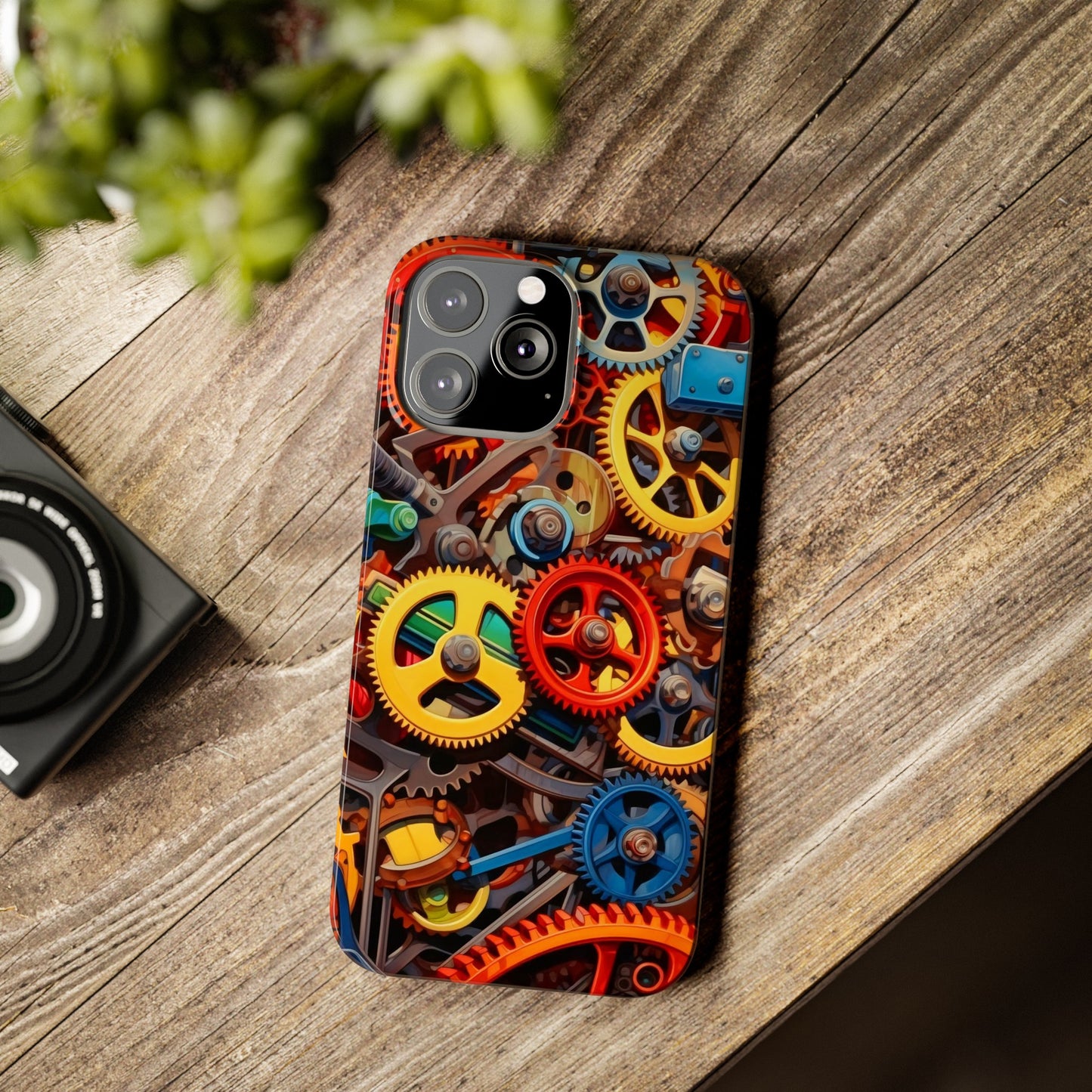 Colorful Gears: Iphone 15, 14, 13, 12 Cases