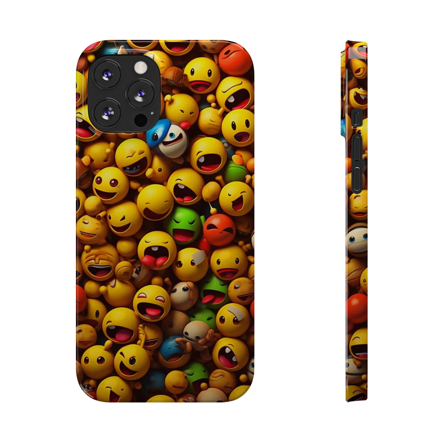 Colorful Emoji Iphone 15, 14, 13, 12 Cases