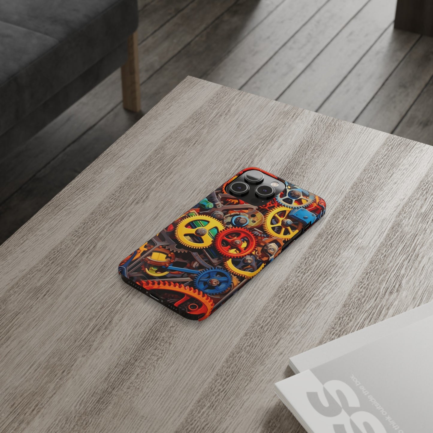 Colorful Gears: Iphone 15, 14, 13, 12 Cases