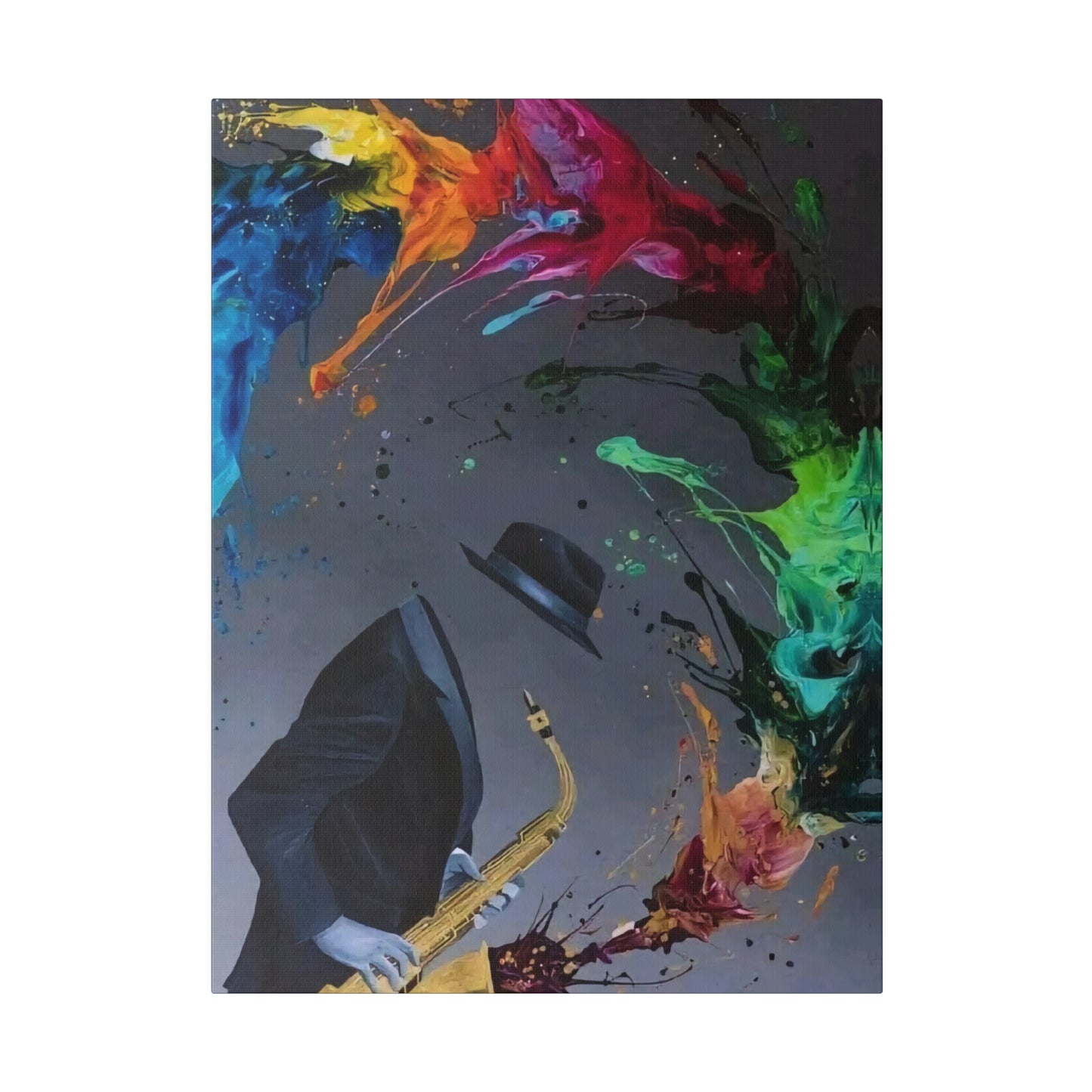 Saxophonist Symphony: Music-Inspired - Canvas