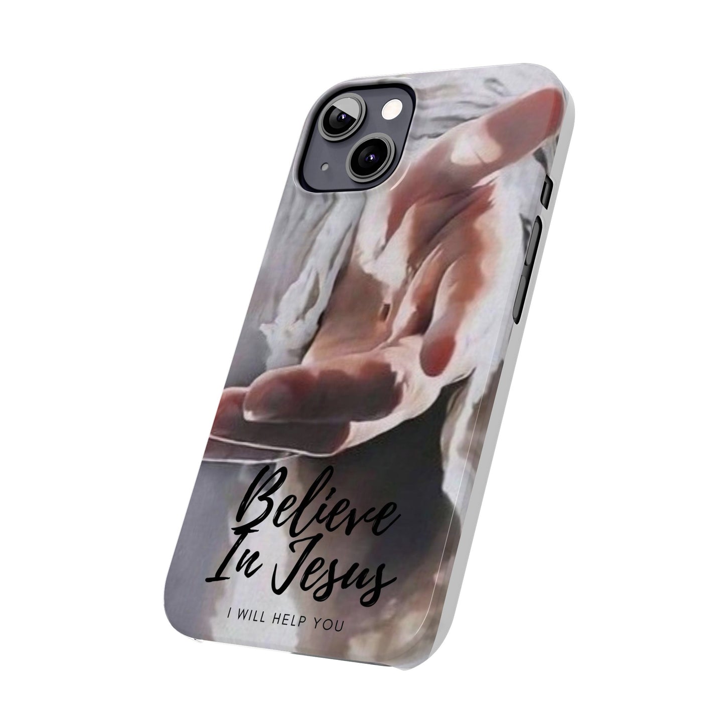 Believe: Jesus Reaches Out His Hand" iPhone 15, 14, 13, 12, Cases