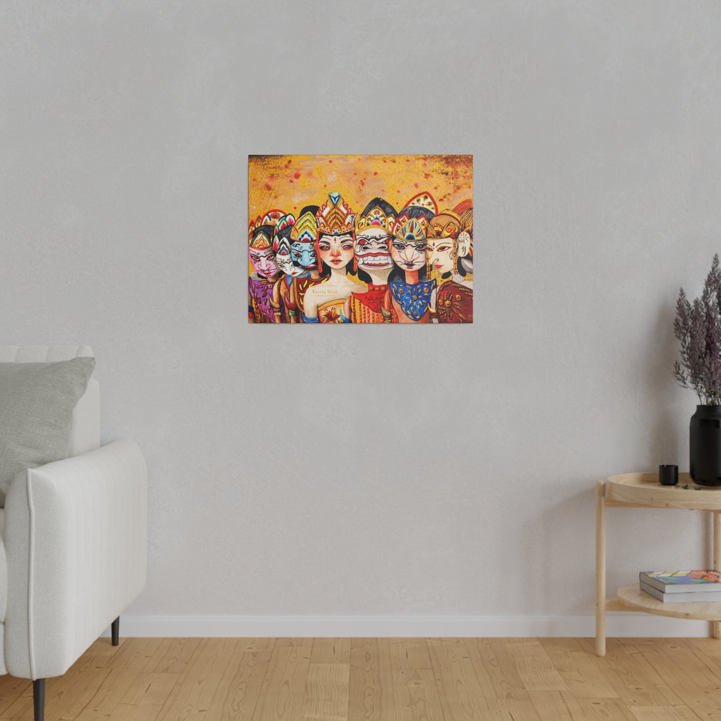 Wayang Art of Indonesia: Wall Decor - Canvas