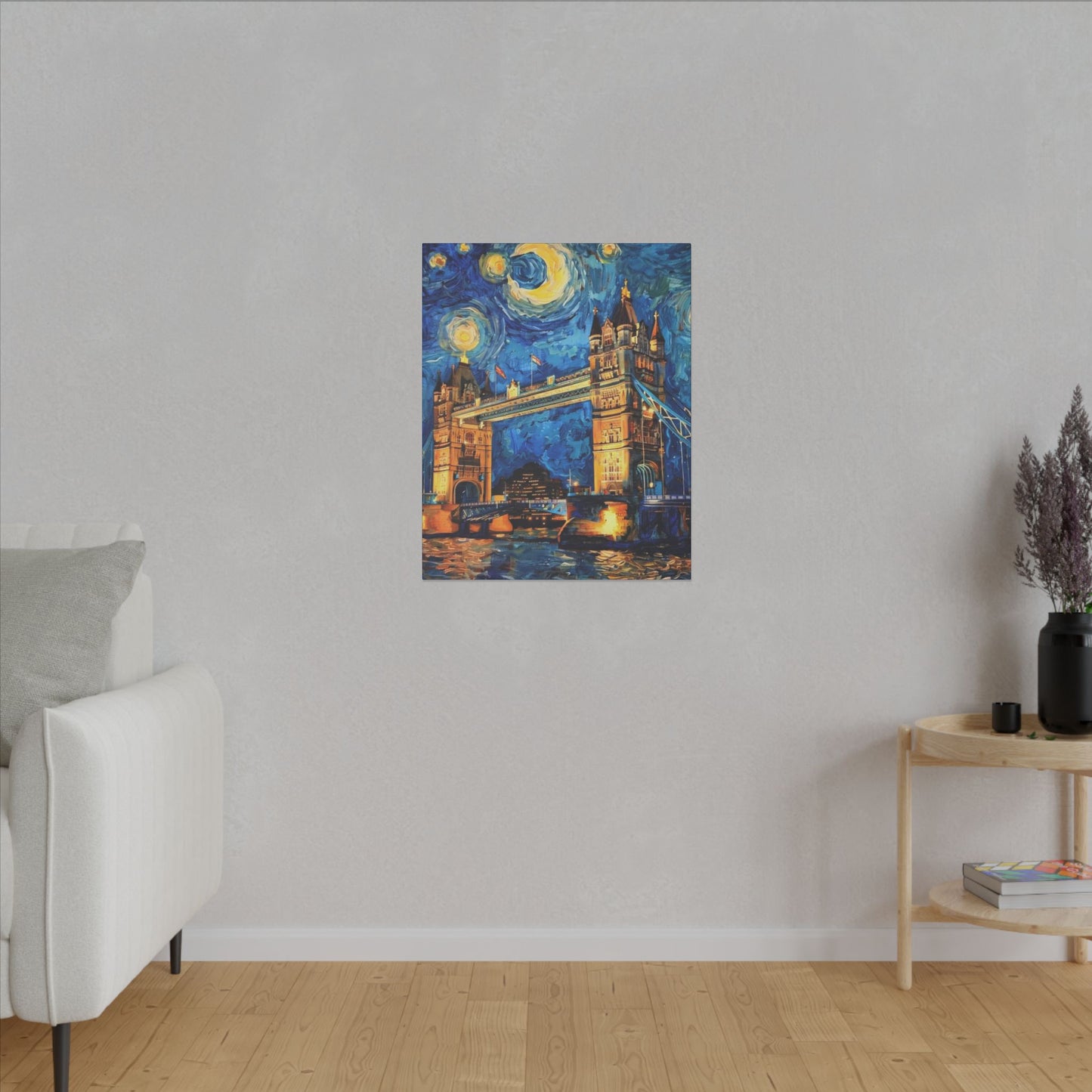 Canvas London Bridge meets Van Gogh Style