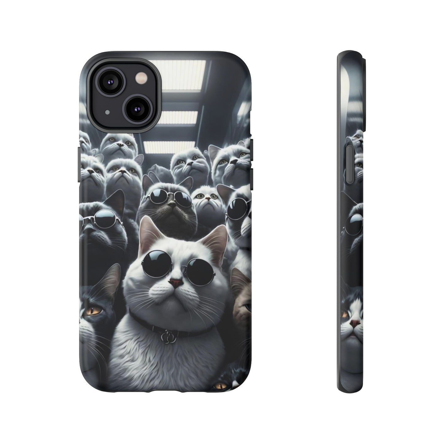 Cool Cats with Sunglasses" for iPhone 15, 14, 13, 12, 11 and Galaxy S23, S22 Cases