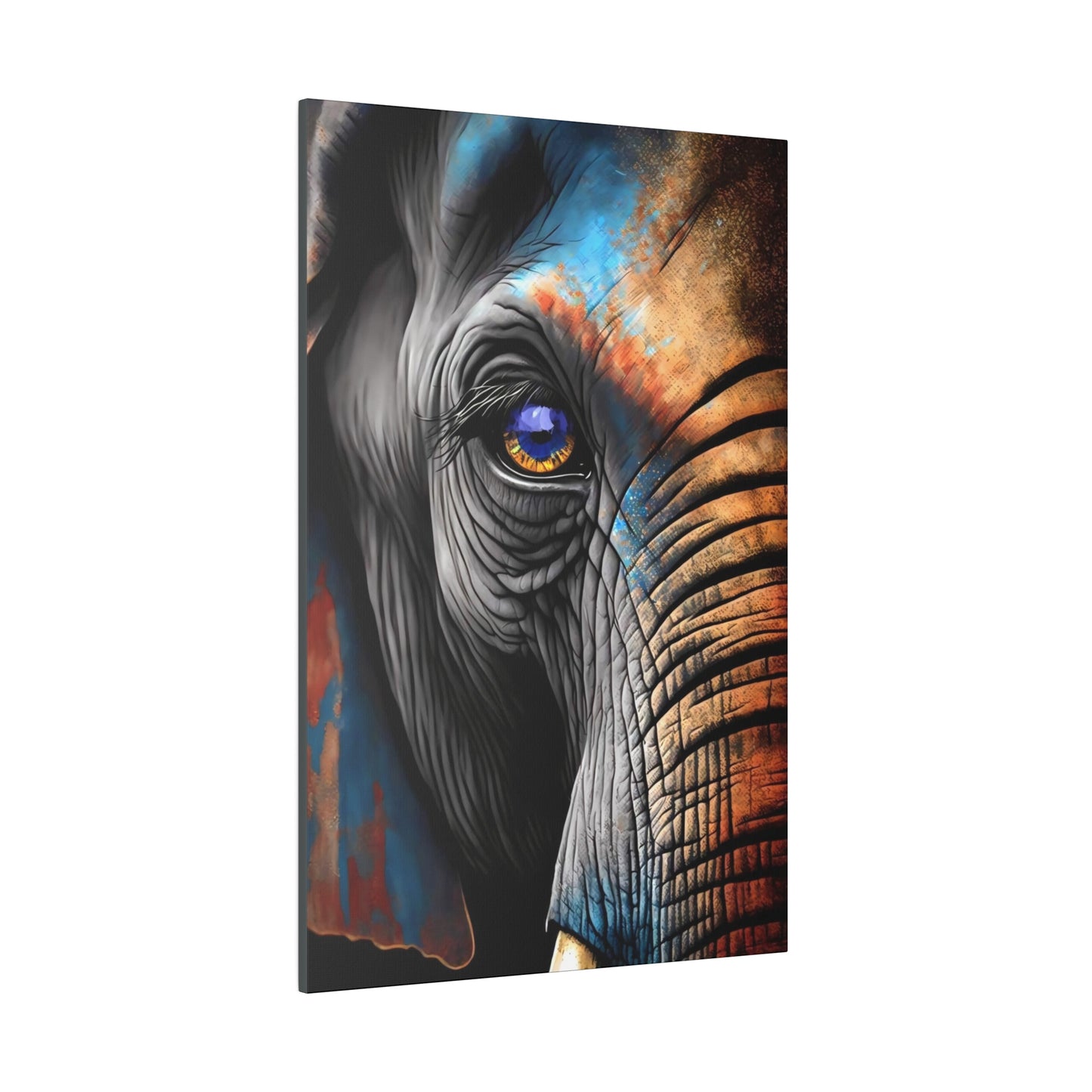 Half Elephant Head: Nature-Inspired Wall Art Canvas