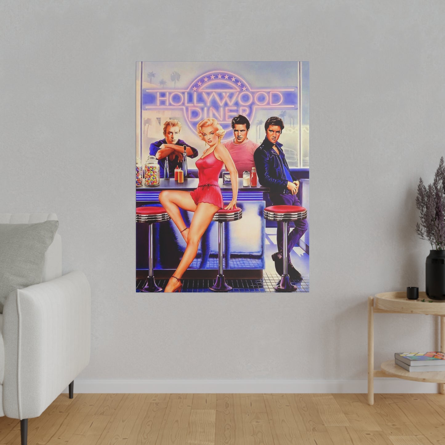 Legends of Hollywood: Diner of the Departed" Canvas