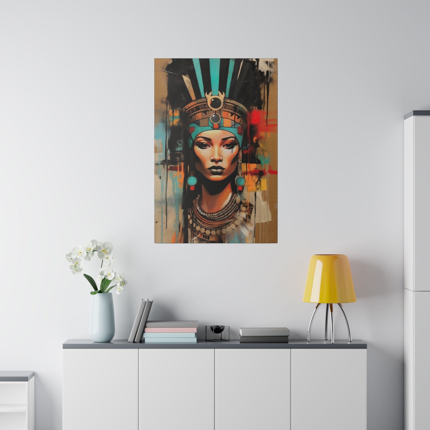 Pharaoh Queen of Egypt: Regal Wall Art - Canvas