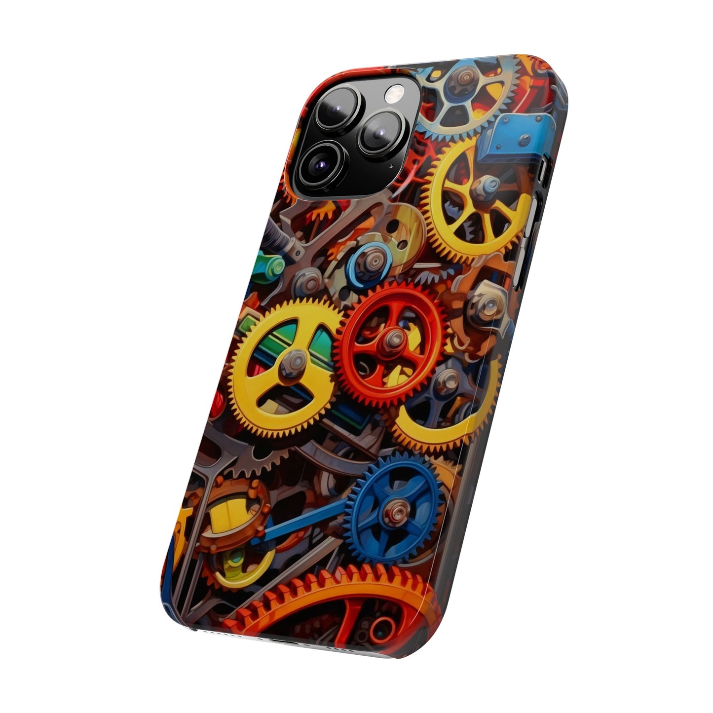 Colorful Gears: Iphone 15, 14, 13, 12 Cases