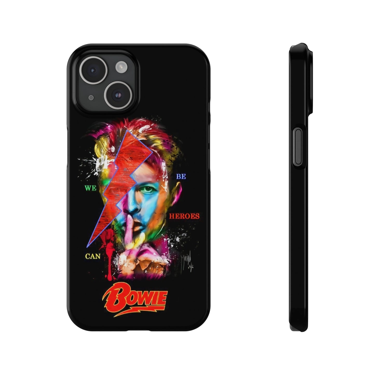 David Bowie: We Can Be Heroes" iPhone 15, 14, 13, 12 Cases