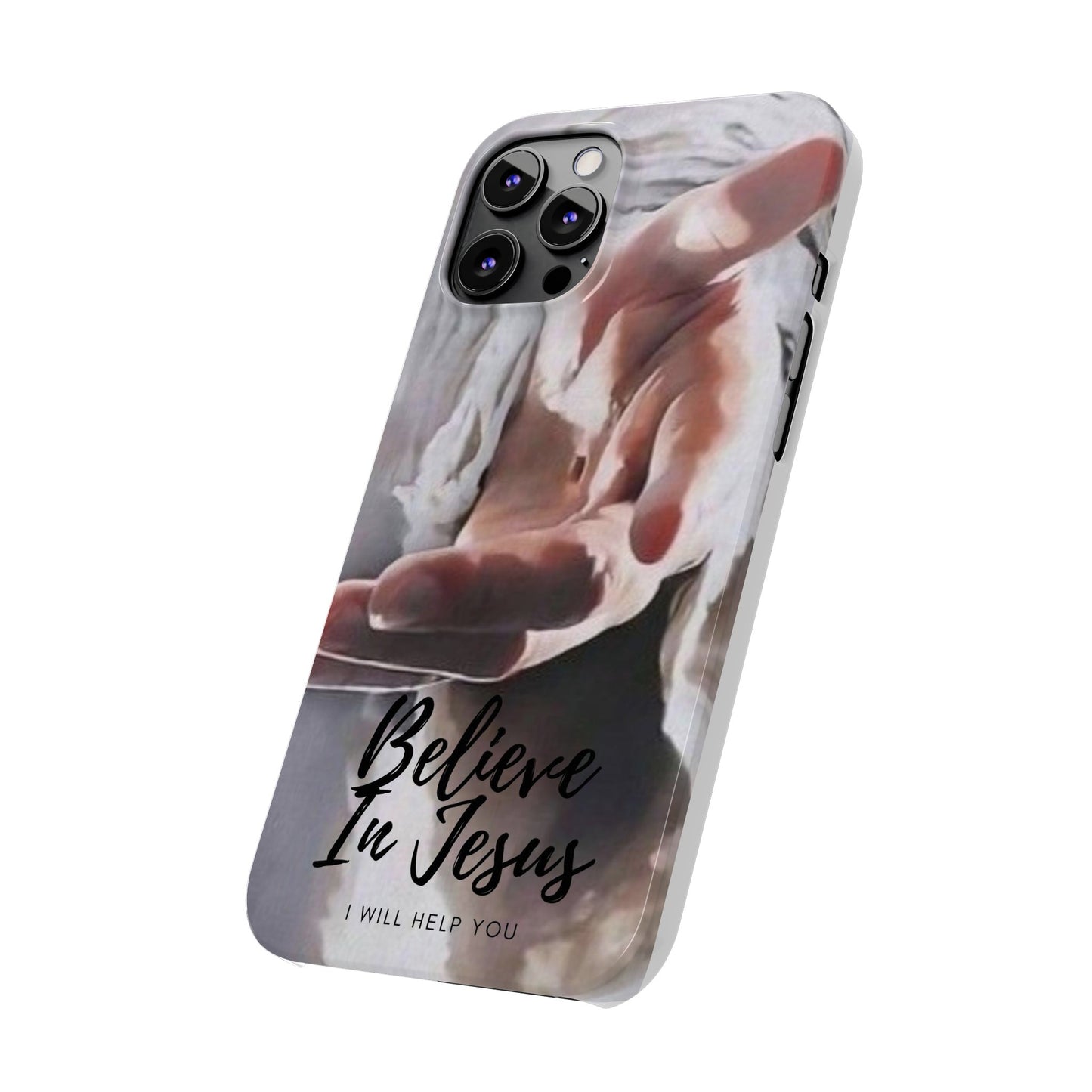 Believe: Jesus Reaches Out His Hand" iPhone 15, 14, 13, 12, Cases