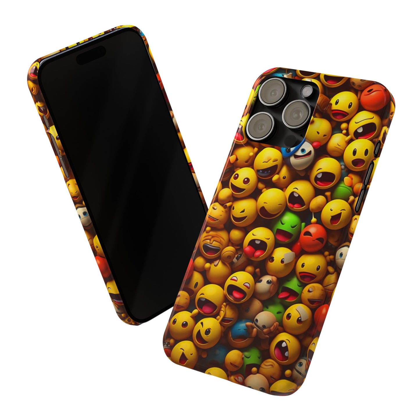 Colorful Emoji Iphone 15, 14, 13, 12 Cases