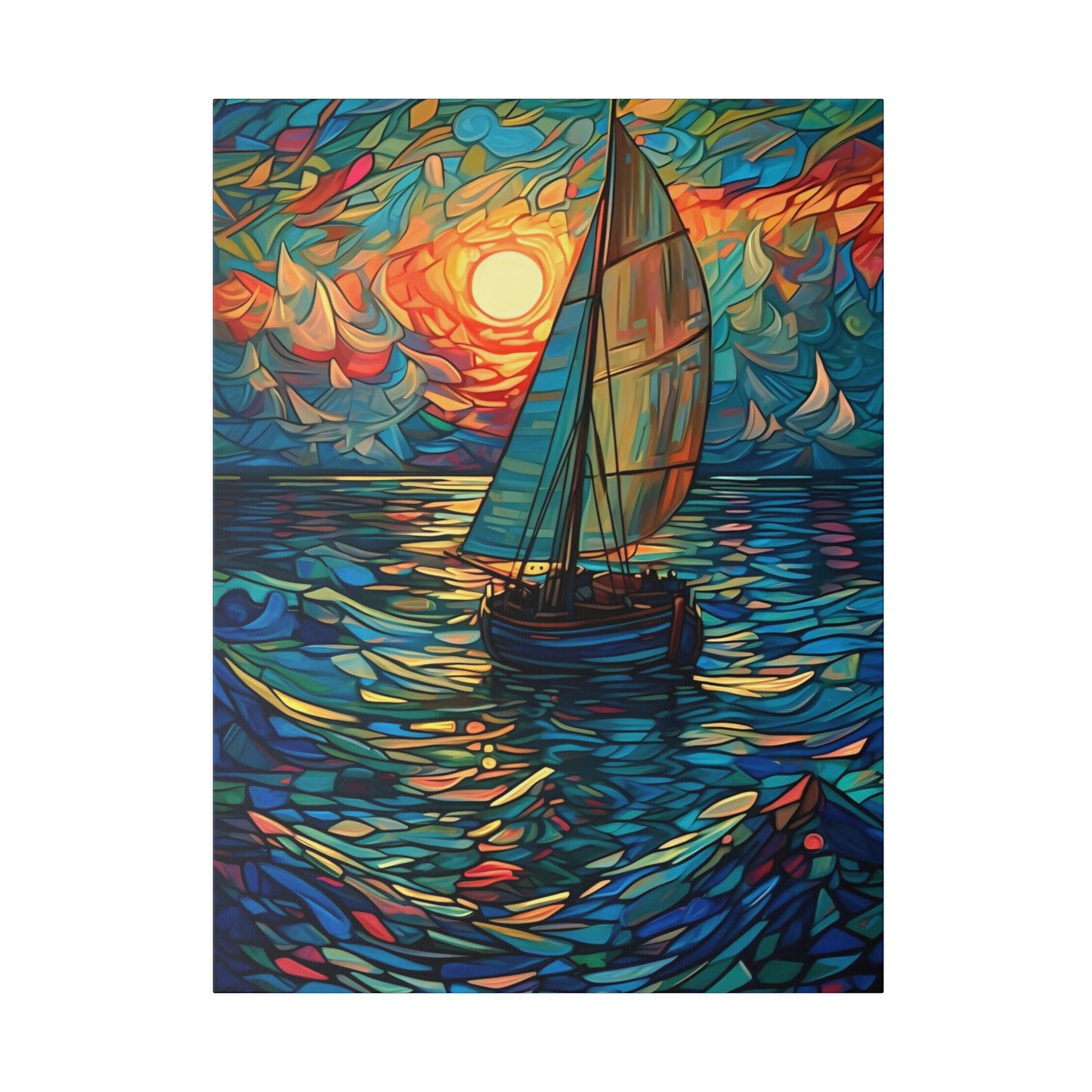 Ship on the Sea: Nautical Wall Art - Canvas