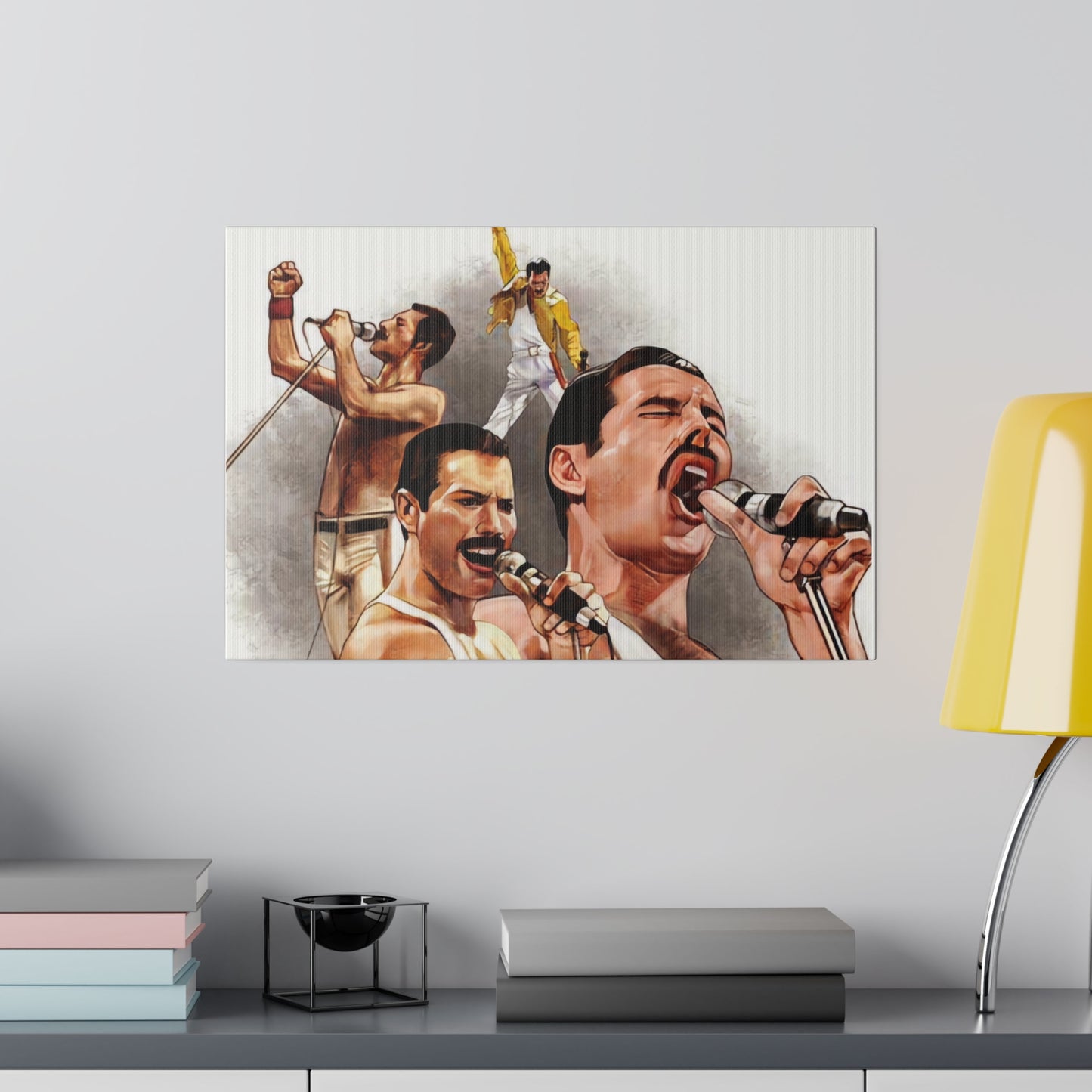 Queen and Freddie Mercury on Live Aid - Canvas