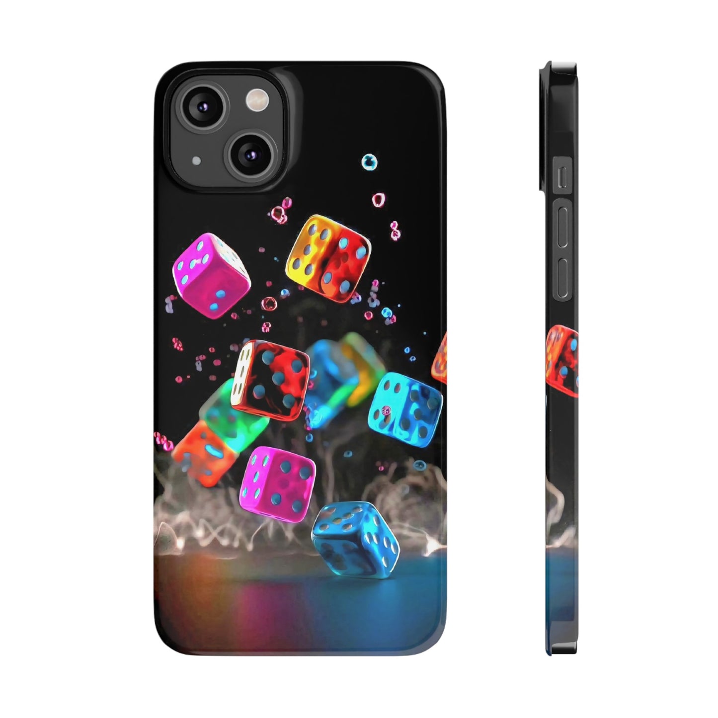 Falling Colorful Cubes, Iphone 15, 14, 13, 12 Cases